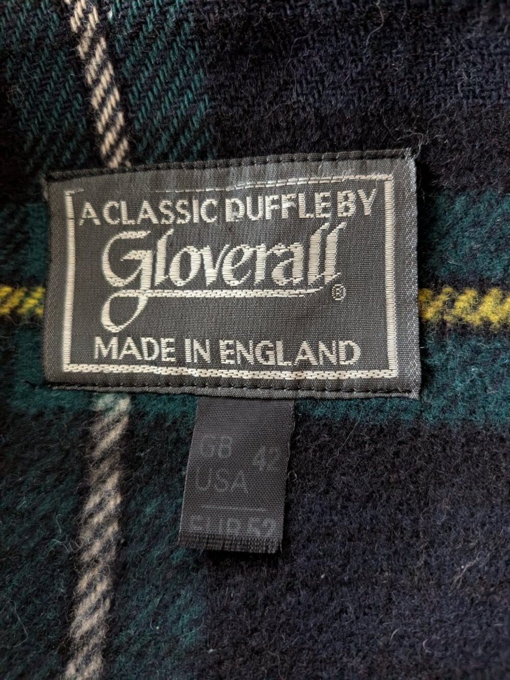 Dark Navy Gloverall wool duffle coat - Picture 4 of 5